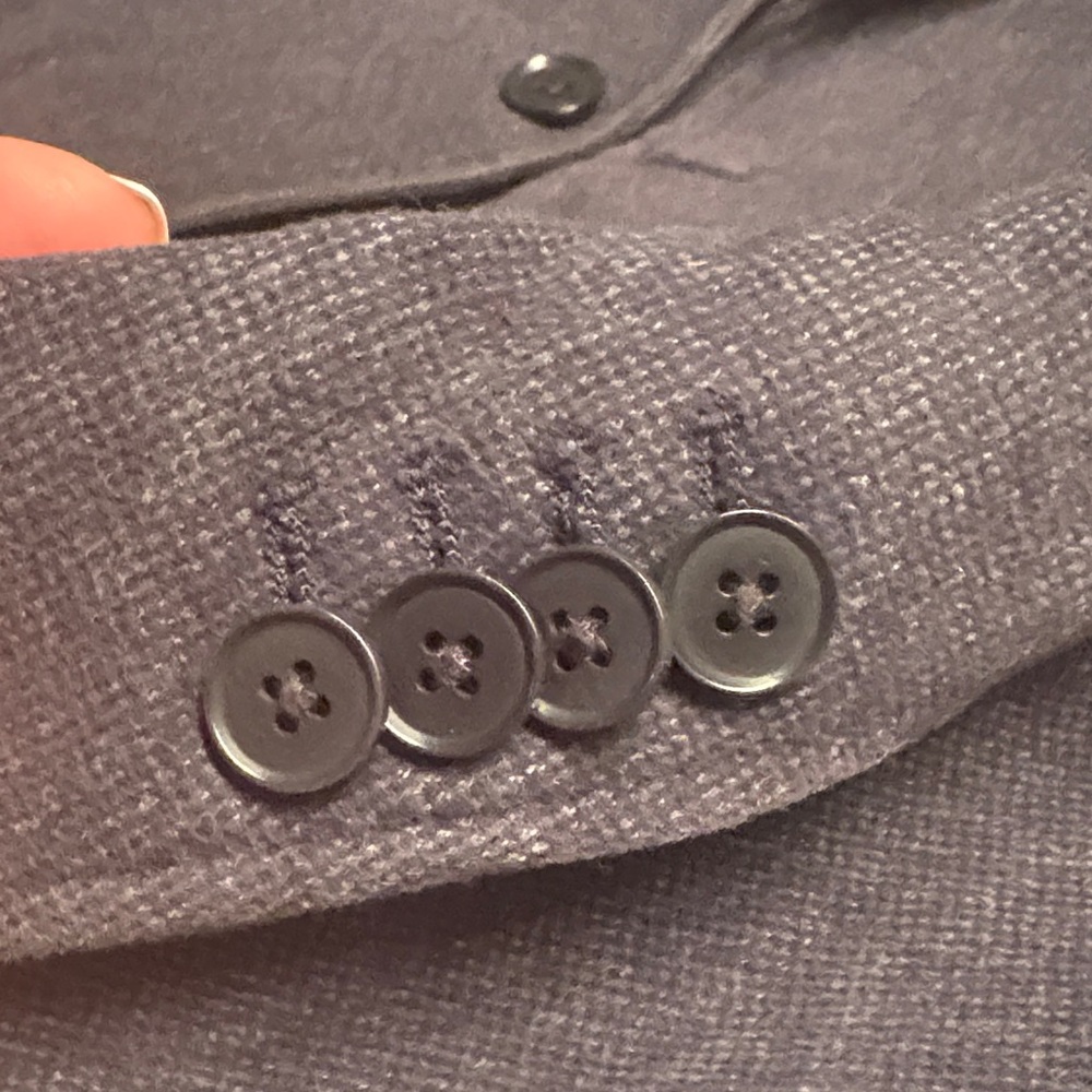 Banana Republic TAILORED-FIT BLACK CORD BLAZER size 40R - Picture 12 of 16